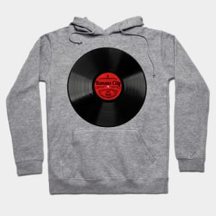 Kansas City Gift Retro Musical Art Vintage Vinyl Record Design Hoodie